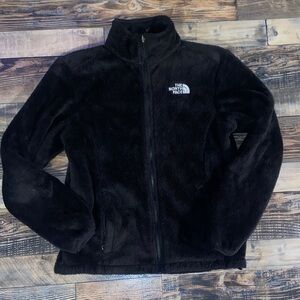 The North Face Midnight Black Fleece Jacket with zipper pockets